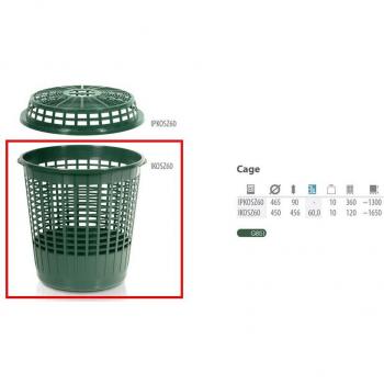 Cesta de Jardín Soporte - Mesa Auxiliar Decorativa CAGE 60L - Verde