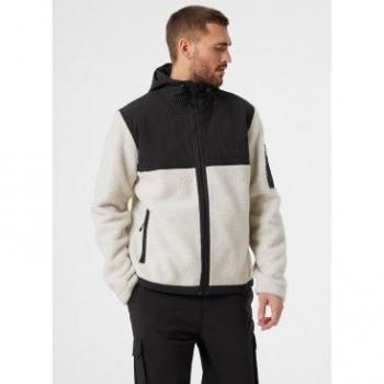 Helly Hansen Men's Patrol Pile Fleece Jacket - Beige and Black Regular Fit