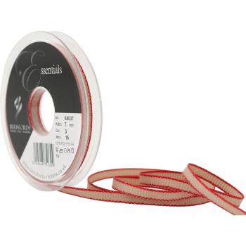 Cinta de lana Hopsack Berisfords de 7 mm, color rojo