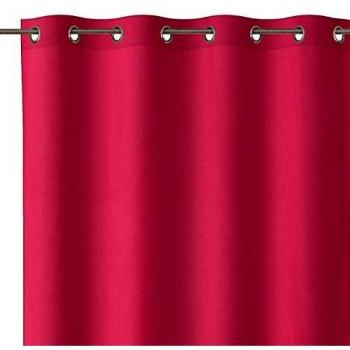 Cortina de 140x260 Moderna Rosa de algodón/poliéster para Dormitorio France - LOLAhome