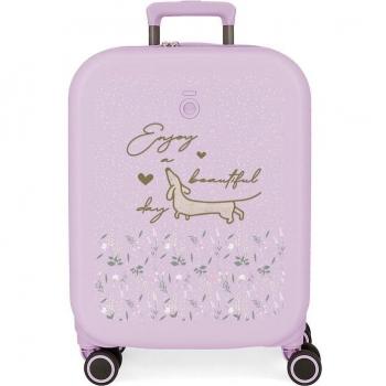 Maleta de cabina Enso Beautiful Day rígida 55cm lila