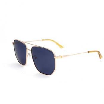 Polaroid PLD 4141/G/S/X Blue Metal Polarized Sunglasses for Men, One Size