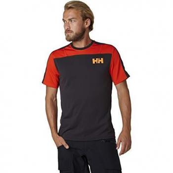 Helly Hansen HH LIFA Active Light SS T-Shirt, Hombre, Ebony, S