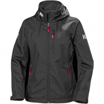 Chaqueta Helly Hansen W Crew Hooded negra para mujer - Chaqueta fina, talla S