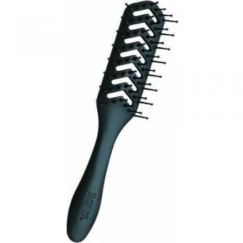 Denman Hyflex Vent - Cepillo, 7 hileras, color negro