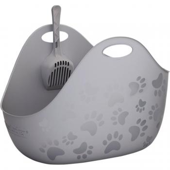 Arenero descubierto LitterLocker® LitterBox para gatos - gris