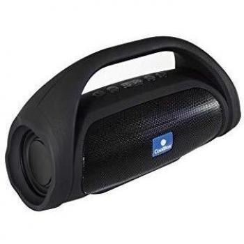 CoolStone 05 – Altavoz inalámbrico portátil con asa, hasta 5 horas de autonomía, conexión bluetooth o jack, microSD, USB-host, radio FM, carga en 2.5 horas, función manos libres