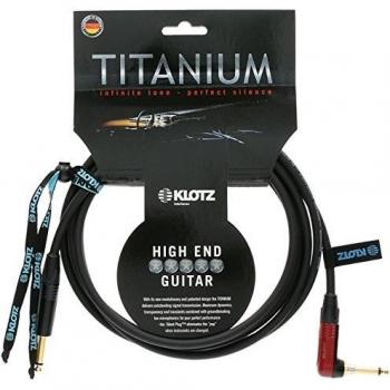 Klotz 6m Titanium Guitar Cable with Silent Plug - Right Angle