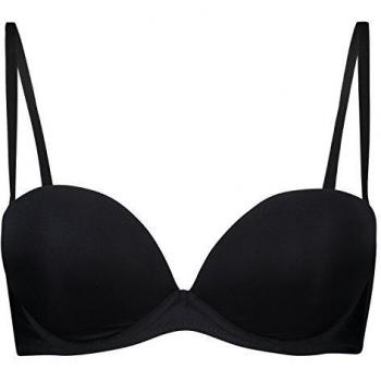 Sostén Push-Up Sin Tirantes con Aros Maximizer Negro 32D