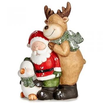 Figura Decorativa de Navidad Cerámica Multicolor 14 x 37,5 x 27,5 cm
