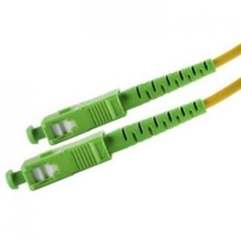 Cable de Fibra Óptica Monomodo SC/APC a SC/APC 9/125µm - 20 metros