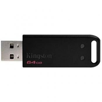 Kingston DataTraveler 20 - Unidad Flash USB 2.0 de 64GB, Tipo A, Color Negro