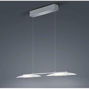 Lámpara Colgante LED Sally, Nickel Mate, IP20, 2x10W Regulable en Altura y Dimmable