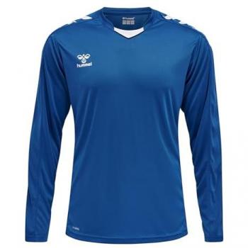 Camiseta de Manga Larga Hummel Core Xk Poly, color azul auténtico, talla mediana para hombres