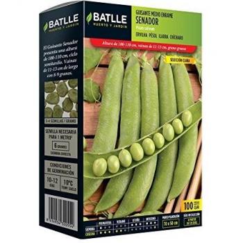 Semillas Leguminosas - Guisante medio enrame Senador 100 Gr. - Batlle