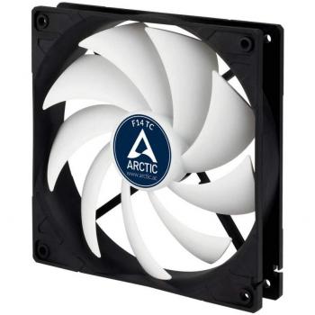 ARCTIC F14 TC – Ventilador caja con temperatura controlada de 140 mm, caja estándar, sensor para regular la temperatura RPM, posibilidad de instalar en dos direcciones