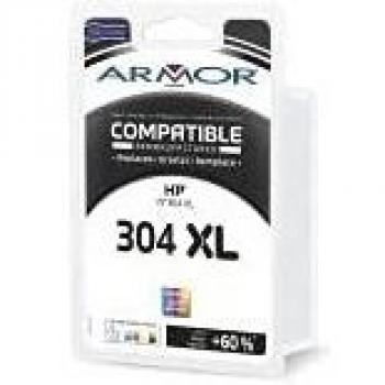 Cartucho de tinta remanufacturado compatible HP 304XL tricolor (Cian, Magenta, Amarillo) para HP AMP 130, Deskjet 26XX, 37XX y ENVY 50XX - Hasta 480