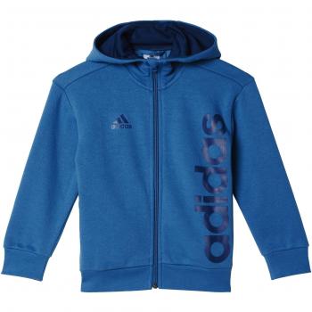 adidas Lk Lin Fz Hoodi Sudadera, Niños, Azul