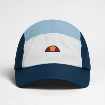 Gorra Ellesse Volk Cap Azul y Blanco con Logo Multicolor de Ajuste Trasero