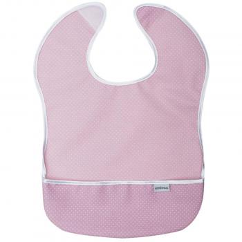 Babero Plastificado Cuadrado Pic Rosa 28X36 Cm