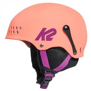 K2 Casco Junior Entity Coral S (51-55 cm) - Casco de esquí y snowboard infantil unisex
