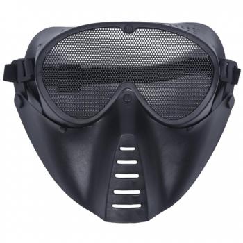 SODIAL(R) Mascara de proteccion Airsoft Paintball Negro Nuevo