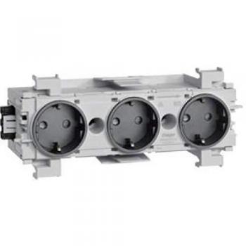 Hager GS3001 Triple Socket Outlet (Receptacle) 2P+T