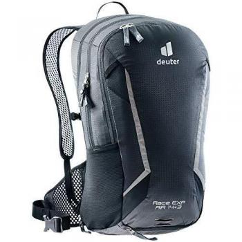 Mochila de bicicleta Deuter Race EXP Air 14 + 3 L negra unisex
