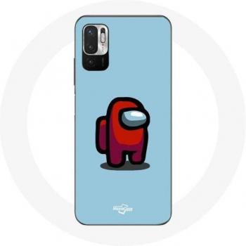 Funda para Xiaomi Poco M3 Pro Among Us Videojuego Fondo Azul