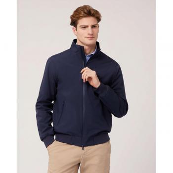 Chaqueta de hombre con cremallera en color azul