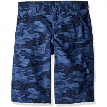 Columbia Silver Ridge Printed Short, Shorts Estampados, Niño, Azul Camuflaje