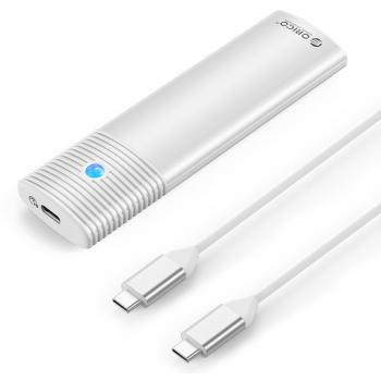 Carcasa Externa ORICO M.2 NVMe SATA SSD 10Gbps USB C 3.2 Gen 2 Portátil Sin Herramientas con Refrigeración de Metal