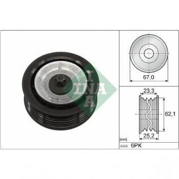 Polea tensora/guía INA para correa trapezoidal, modelo 532 0619 10