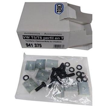 Cruz 941 – 375 Fijación Tornillos/Tuercas con T-Track, Juego de 4