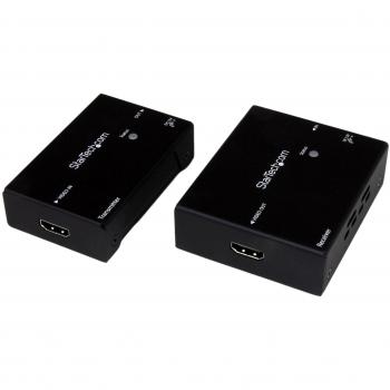 StarTech.com ST121HDBTE - Kit Extensor de señal de Video y Audio HDMI por Cable Ethernet UTP Cat5, Cat6, 70 m, Negro