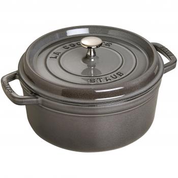 Staub Cocotte Redonda, Hierro Fundido, Gris Grafito, 20 cm