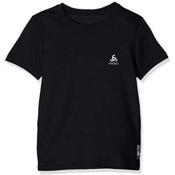 Odlo BL Top Crew Neck s/s Boys Ceramicool Camisa, Infantil, Negro, 116