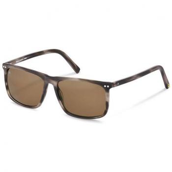 Rodenstock RR330 C Men's Sunglasses, Brown, Size 55, Grey Layered