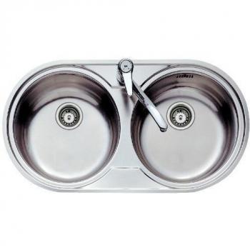 Fregadero Teka Dr-80 2C Color Inox Ref 10110006 Mueble De 80 Cm