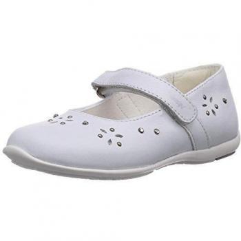 Primigi CHANTAL - Zapatos primeros pasos de cuero para niña, color blanco, talla 22
