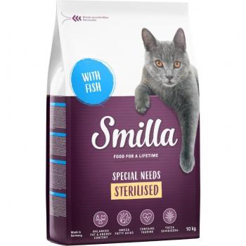 Smilla Adult Sterilised Fish Dry Cat Food - 10kg Bag