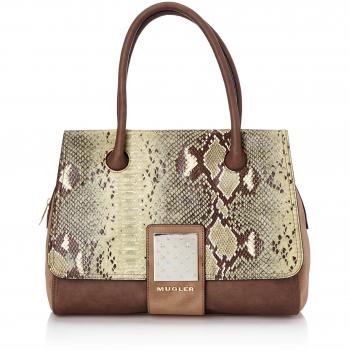 Thierry Mugler Amazone 2 - Bolso de hombro para mujer, color taupe 7622, talla única