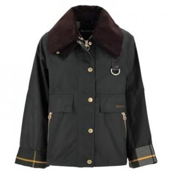Barbour Women's Sage Green Classic Wax Jacket Size XS