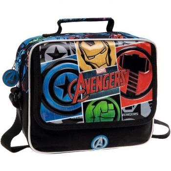 Los Vengadores Neceser-bandolera, Color Negro, 4.14 Litros