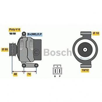 Alternador Bosch 0 986 080 320 - 90 A, 14 V