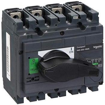 Schneider Electric 31105 Interruptor Seccionador Compact INS250, 160 A, 4 Polos