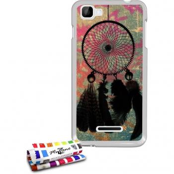 Carcasa Flexible Ultra-Slim WIKO KITE 4G de exclusivo motivo [Dreamcatcher] [Transparente] de MUZZANO  + ESTILETE y PAÑO MUZZANO REGALADOS - La Protección Antigolpes ULTIMA, ELEGANTE Y DURADERA para su WIKO KITE 4G