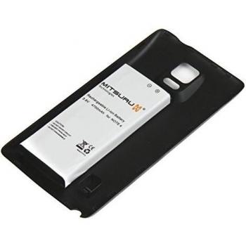 Mitsuru® 4700mAh Power recambio batería para Samsung Galaxy Note 4 Note IV recambio Samsung GT-N9100 GT-N9106W GT-N9108V GT-N9109V GT-N910F -con tapa en color negro