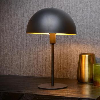Lámpara de mesa Siemon de acero Ø25cm 1xE14 color amarillo ocre
