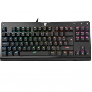 RGB mecánica teclado Gaming Anti ghosting tenkeyless 88 teclas outemu DIY azules Switches 10 iluminación Disposición Alemana Negro, eagle Z77